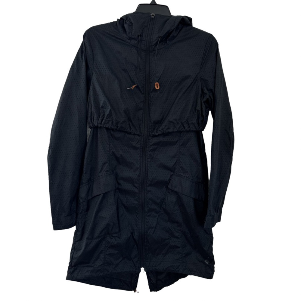 Women's Columbia Black Zipper Jacket Shell - Mid Length - Gently Used
